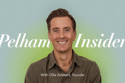 Founder Oliver Felstead on a teal background with “Pelham Insider” text promoting the blog The Why Behind Pelham.